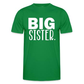 big sister - Men's Functional T-Shirt - kelly green - Front - AI Model Male 178 dark (178cm)