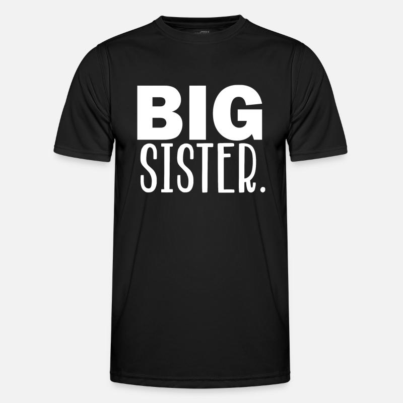 große Schwester - Männer Funktions-T-Shirt - Schwarz