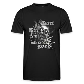 Dart design devilishly good, Dart devilishly good, - Men's Functional T-Shirt - black - Front - AI Model Male 178 dark (178cm)