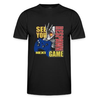 Gamer, Gambler Outfit mit Spruch: See You Next Game - T-shirt sport Homme - noir - Devant - AI Model Male 178 dark (178cm)
