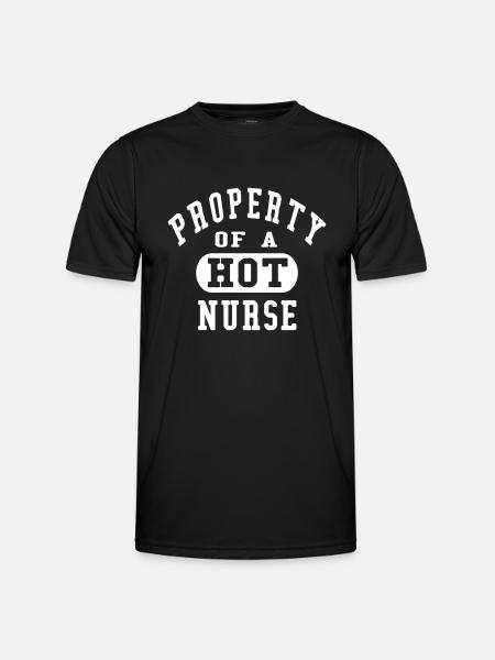 Property of a HOT Nurse - Men's Functional T-Shirt - black