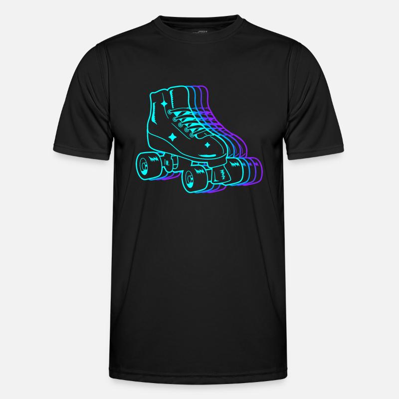 Rollschuh Kinder Roller Skating Kinder Rollschuhe - Männer Funktions-T-Shirt - Schwarz
