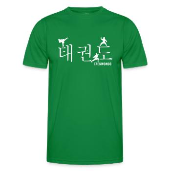Taekwondo Kampfkunst Allkampf-Girl TKD Dan - Männer Funktions-T-Shirt - Kelly Green - Vorne - AI Model Male 178 dark (178cm)