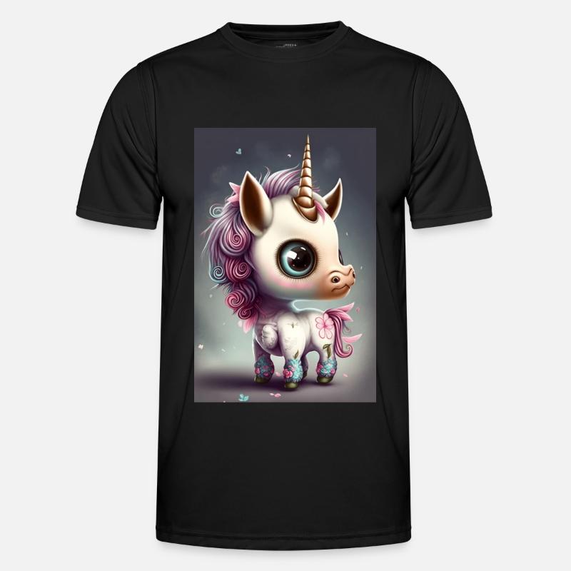 Chibi Unicorn Men's Functional T-Shirt