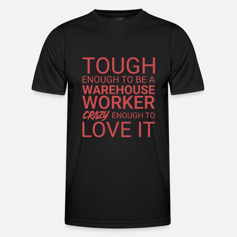 Warehouse Worker Crazy - Men's Functional T-Shirt - black