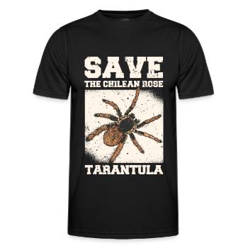 Tarantula Haustier Spinne Tarantulas Spinnen Tiere - Männer Funktions-T-Shirt - Schwarz - Vorne - AI Model Male 178 dark (178cm)
