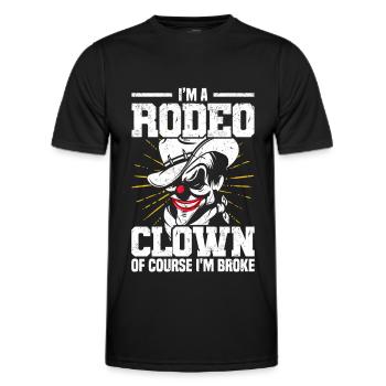 Rodeo - Männer Funktions-T-Shirt - Schwarz - Vorne - AI Model Male 178 dark (178cm)