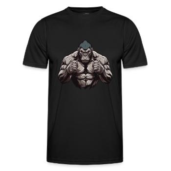 Muscles de gorille - T-shirt sport Homme - noir - Devant - AI Model Male 178 dark (178cm)