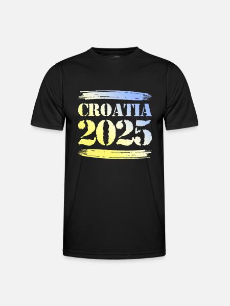 Croatia 2025 - Men's Functional T-Shirt - black