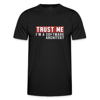Trust Me I'm Software Architekt Software Architekt - Männer Funktions-T-Shirt - Schwarz - Vorne - AI Model Male 178 dark (178cm)