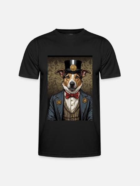 Australian Shepherd Dog Aristocrat Costume - Men's Functional T-Shirt - black