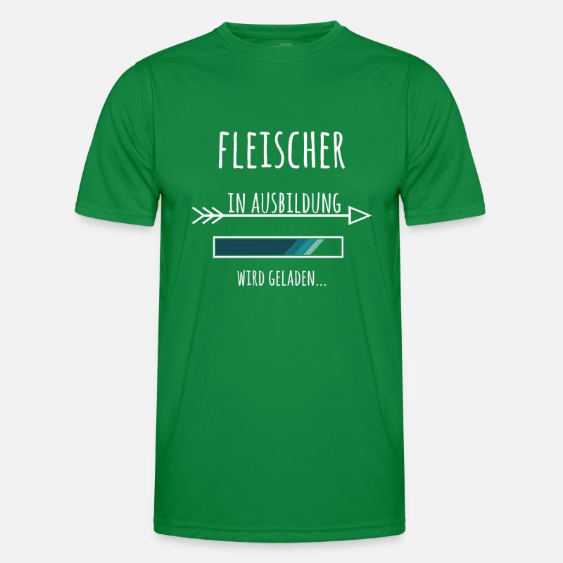 Ausbildung Fleischer Metzger Beruf Männer Funktions-T-Shirt