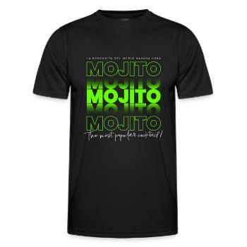 Mojito - The most popular cocktail! - Men's Functional T-Shirt - black - Front - AI Model Male 178 dark (178cm)