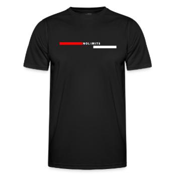 Keine Grenzen - Männer Funktions-T-Shirt - Schwarz - Vorne - AI Model Male 178 dark (178cm)