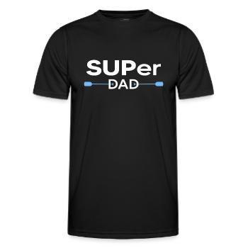 stand up paddle SUP Paddel Dad Motivation Stand Up - Männer Funktions-T-Shirt - Schwarz - Vorne - AI Model Male 178 dark (178cm)