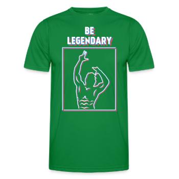 Soyez légendaire, Zyzz Pose, Fitness 3D effet - T-shirt sport Homme - vert - Devant - AI Model Male 178 dark (178cm)