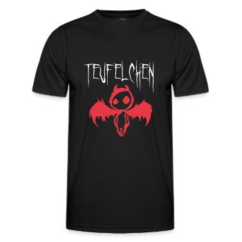 Teufelchen Böse Frech Teufelsweib Teufelskerl - Männer Funktions-T-Shirt - Schwarz - Vorne - AI Model Male 178 dark (178cm)