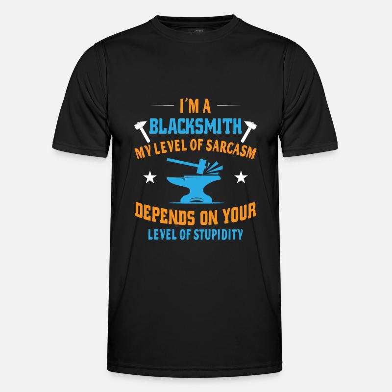 I´m a blacksmith - Männer Funktions-T-Shirt - Schwarz