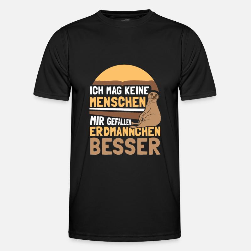 mir gefallen Erdmännchen besser Männer Funktions-T-Shirt