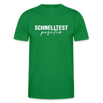 RUN Runner Running Best Time Marathon Running Shoes - Men's Functional T-Shirt - kelly green - Front - AI Model Male 178 dark (178cm)