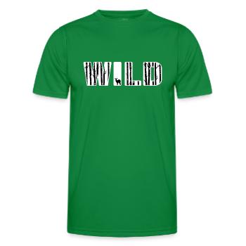 Wild Wald shinrin yoku Waldbaden Naturfreund - Männer Funktions-T-Shirt - Kelly Green - Vorne - AI Model Male 178 dark (178cm)