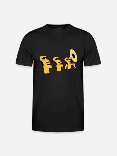 sousaphone rapa nui - Men's Functional T-Shirt - black