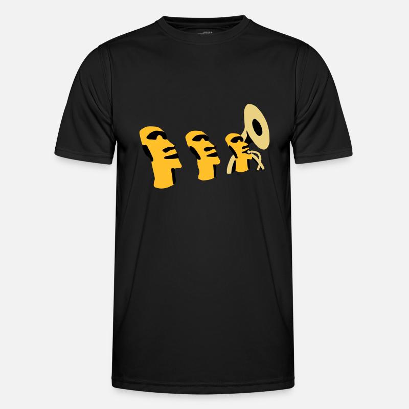 sousaphone rapa nui - Männer Funktions-T-Shirt - Schwarz