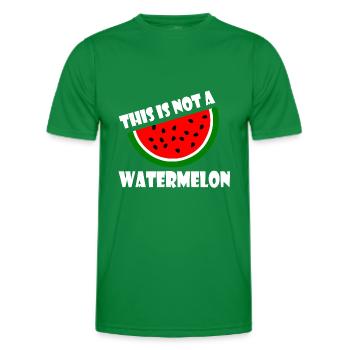 THIS IS NOT A WATERMELON - T-shirt sport Homme - vert - Devant - AI Model Male 178 dark (178cm)