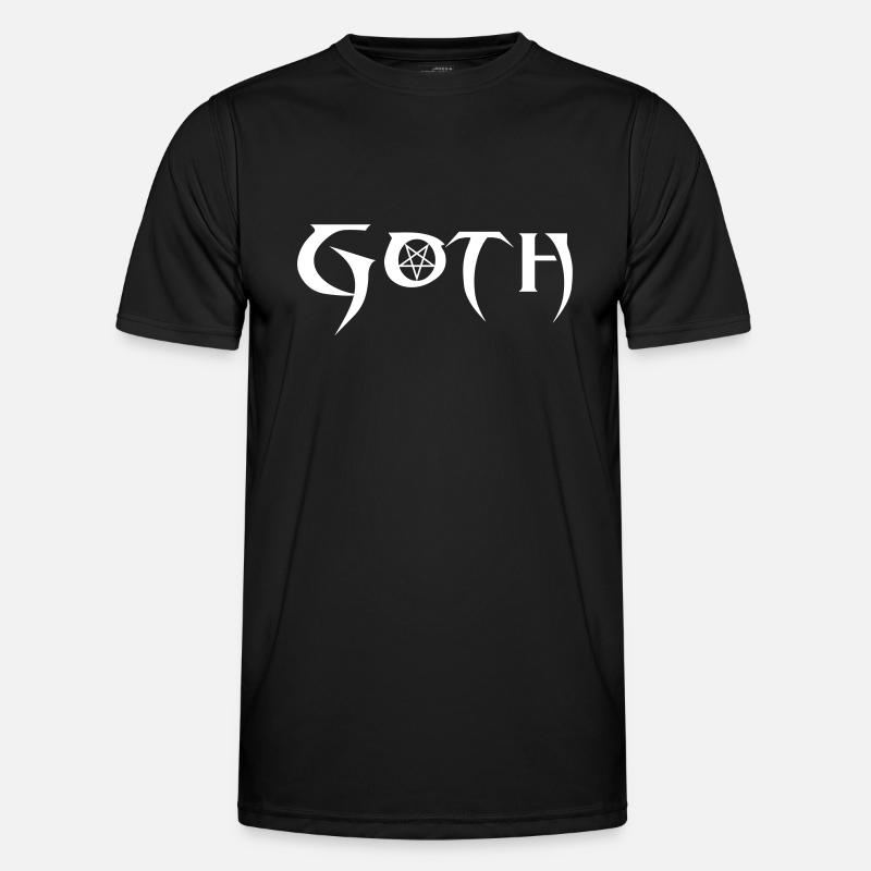 goth - Männer Funktions-T-Shirt - Schwarz