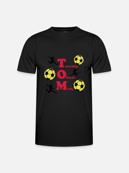 Tom - Männer Funktions-T-Shirt - Schwarz
