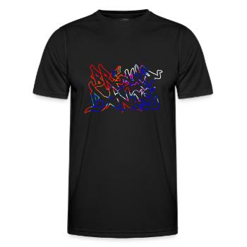 Hip Hop Breakdance Jungs Mädchen Hiphop Bboy BGir - Männer Funktions-T-Shirt - Schwarz - Vorne - AI Model Male 178 dark (178cm)