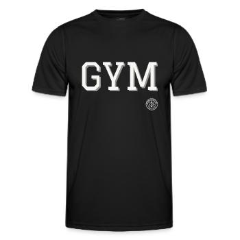 gym - Männer Funktions-T-Shirt - Schwarz - Vorne - AI Model Male 178 dark (178cm)