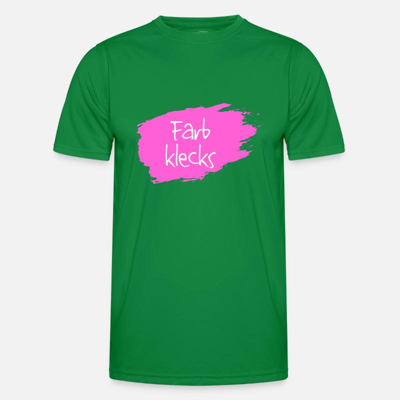 Farbklecks pink Männer Funktions-T-Shirt