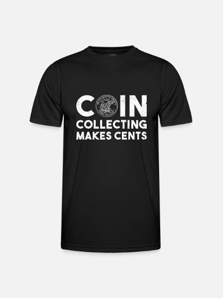 Numismatic Coin Collecting Gift - Men's Functional T-Shirt - black