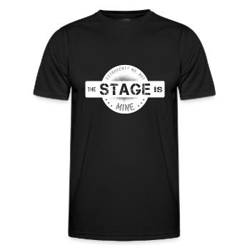 extroverted center - Men's Functional T-Shirt - black - Front - AI Model Male 178 dark (178cm)