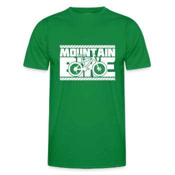 Mountainbike - Männer Funktions-T-Shirt - Kelly Green - Vorne - AI Model Male 178 dark (178cm)