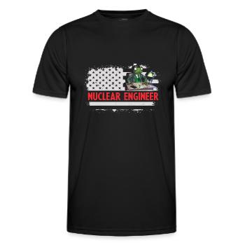 Kernenergie Spruch für Kernenergie - Männer Funktions-T-Shirt - Schwarz - Vorne - AI Model Male 178 dark (178cm)