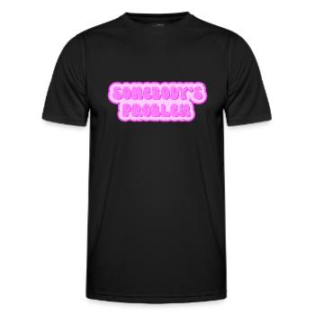 Somebodys Problem - Problem von jemand - Männer Funktions-T-Shirt - Schwarz - Vorne - AI Model Male 178 dark (178cm)