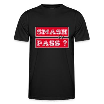 Smash or Pass - Männer Funktions-T-Shirt - Schwarz - Vorne - AI Model Male 178 dark (178cm)