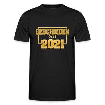 2021 - Männer Funktions-T-Shirt - Schwarz - Vorne - AI Model Male 178 dark (178cm)