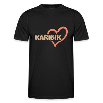 Geschenk für Karibik - Männer Funktions-T-Shirt - Schwarz - Vorne - AI Model Male 178 dark (178cm)