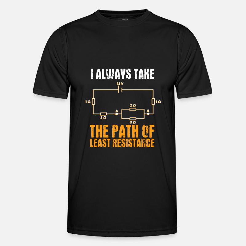 Electrician and electrical engineer - Men's Functional T-Shirt - black