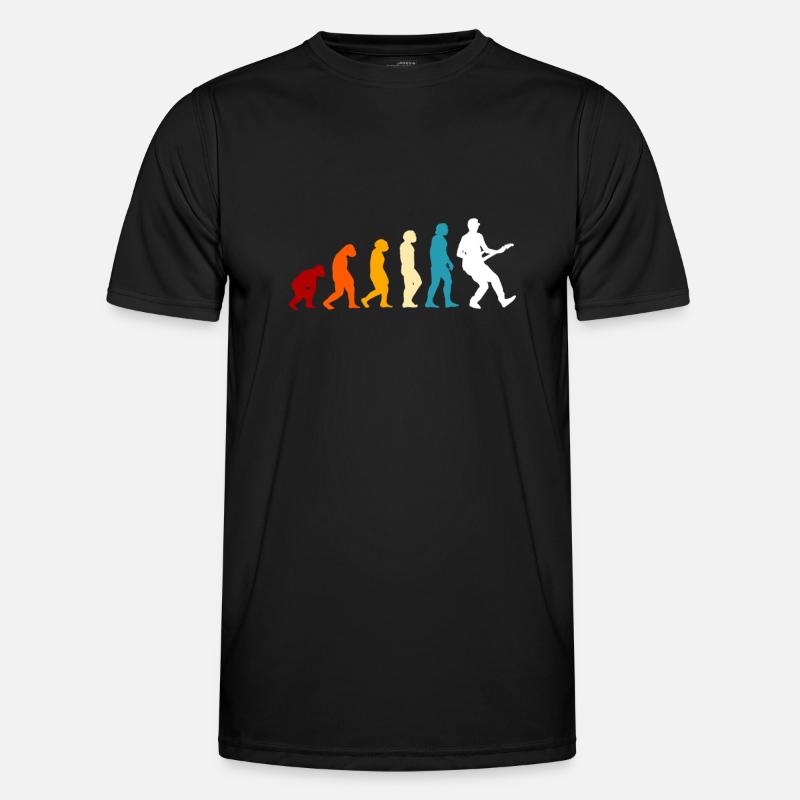 E-Gitarre Evolution - Männer Funktions-T-Shirt - Schwarz