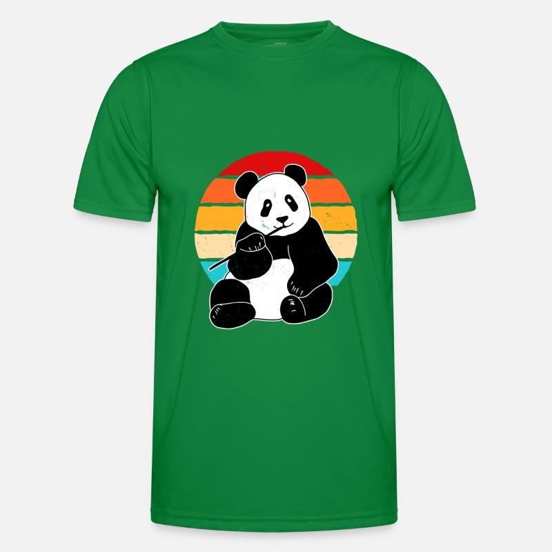 Panda Männer Funktions-T-Shirt