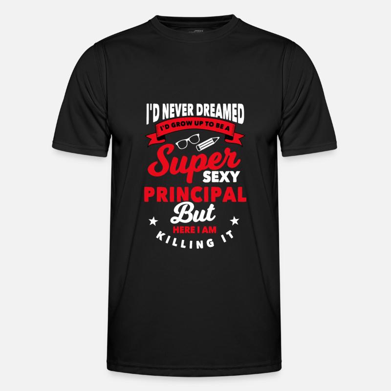 Schulleiter Geschenk - Männer Funktions-T-Shirt - Schwarz