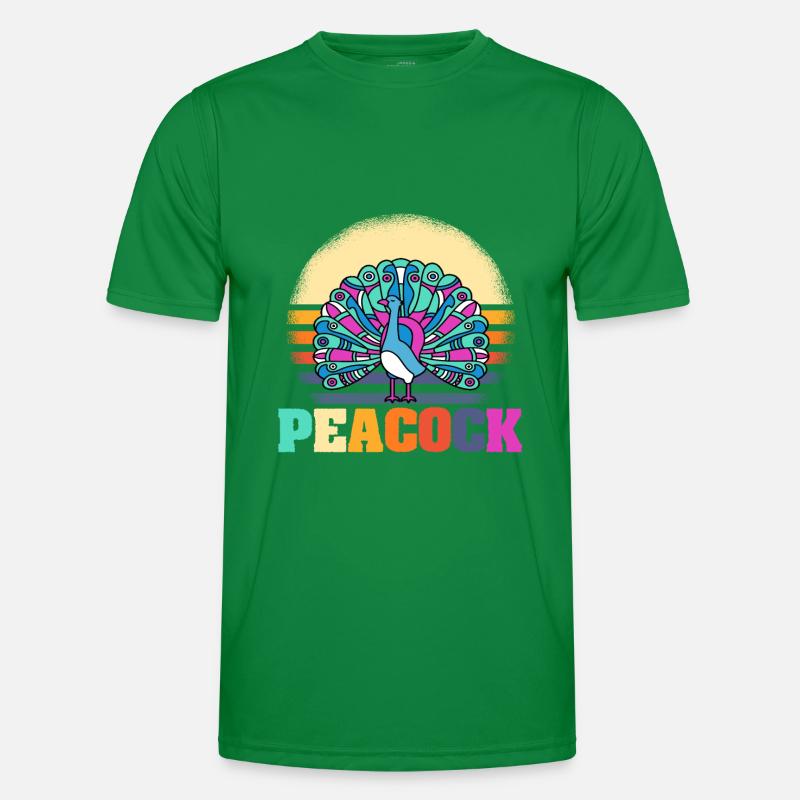 peacock Men's Functional T-Shirt