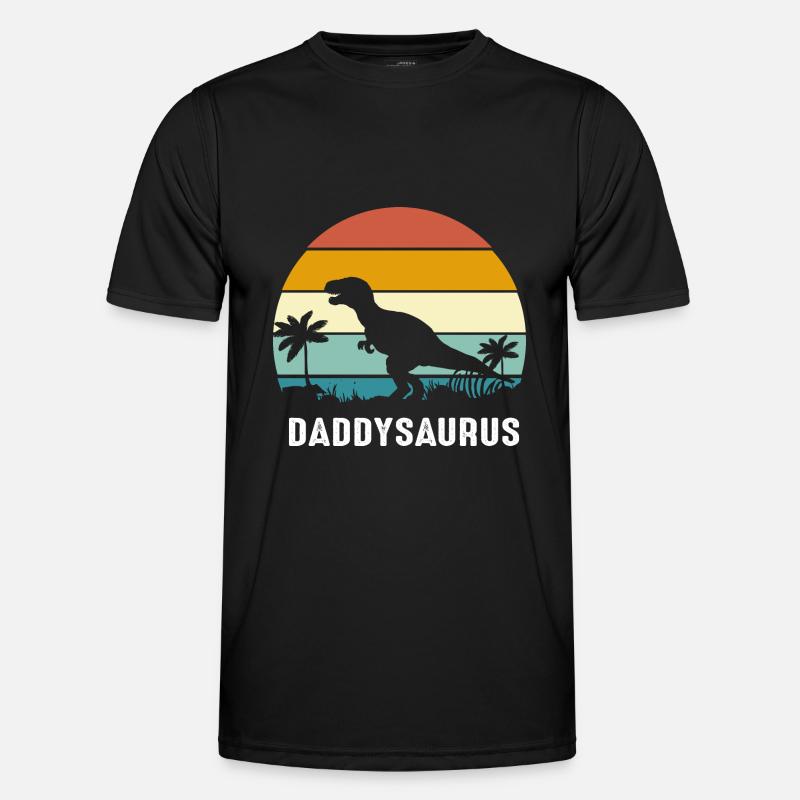 Daddysaurus - Men's Functional T-Shirt - black