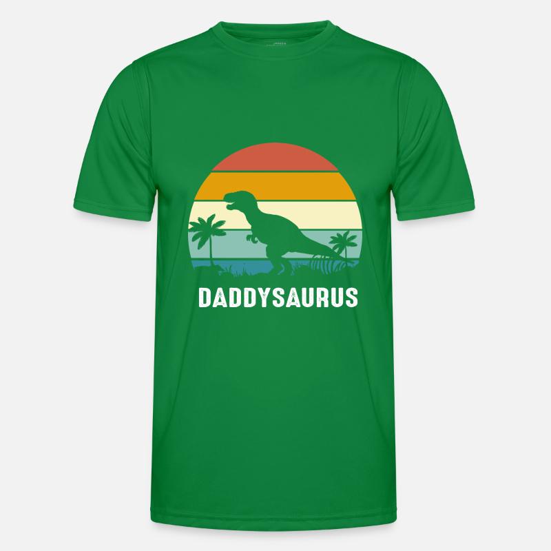 Daddysaurus Männer Funktions-T-Shirt