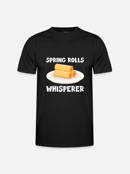 Spring Rolls Whisperer - Men's Functional T-Shirt - black
