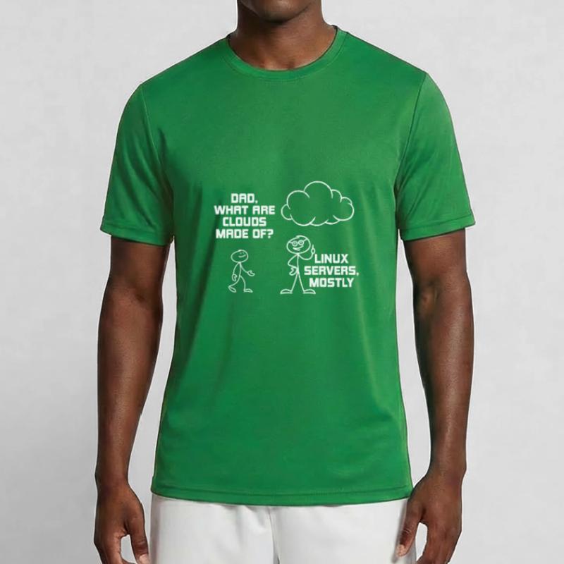Serveurs Linux Computer Cloud T-shirt sport Homme